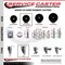 Service Caster 35 Inch Hard Rubber 38 Inch Threaded Stem Caster Set 2 Brakes SCC SCC-TS20S3514-HRS-381615-2-PLB-2 - alternate 5